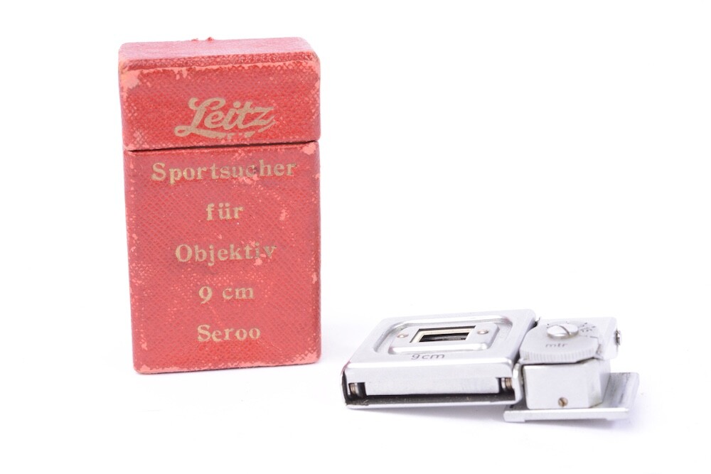 Viseur pliable Leica Leitz 90 mm SEROO, échelle PIEDS, Wetzlar