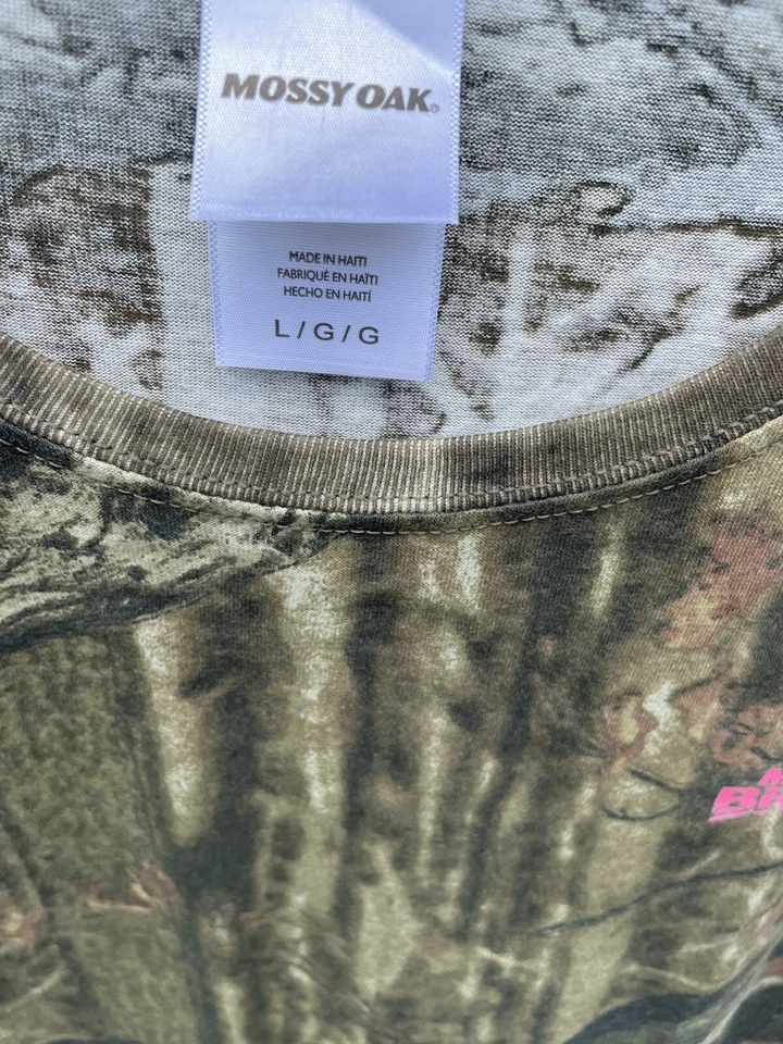 MOSSY OAK CAMO T SHIRT LADIES LARGE SHORT SLEEVE TEE SHIRT - Image 2 of 4