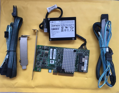 Servidor Dell LSI SAS 9210-8i 6Gb/s De 8 Puertos SAS RAID HBA PCIe X8 SFF- 8087 A 4x Sata Cable Haak Switch