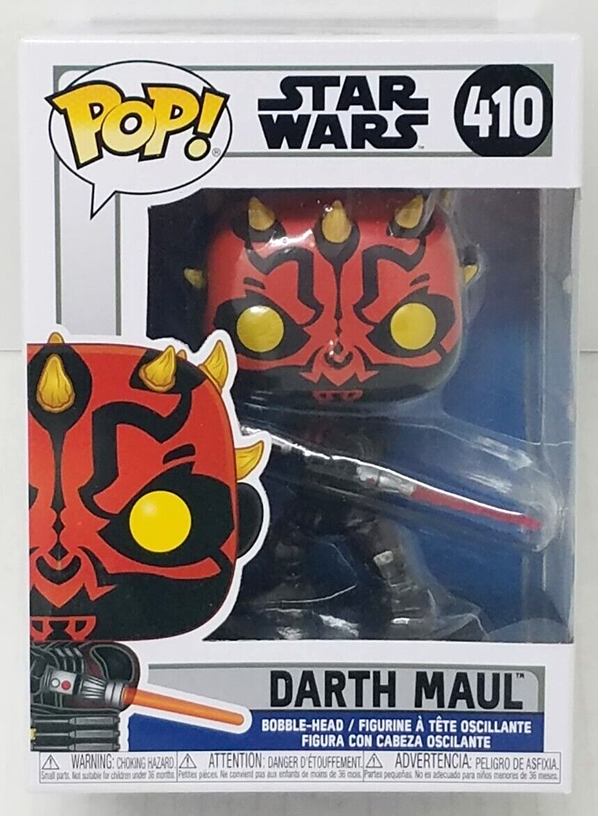 Funko POP! DARTH MAUL Star Wars 410 Bobble-head Vinyl Figure New