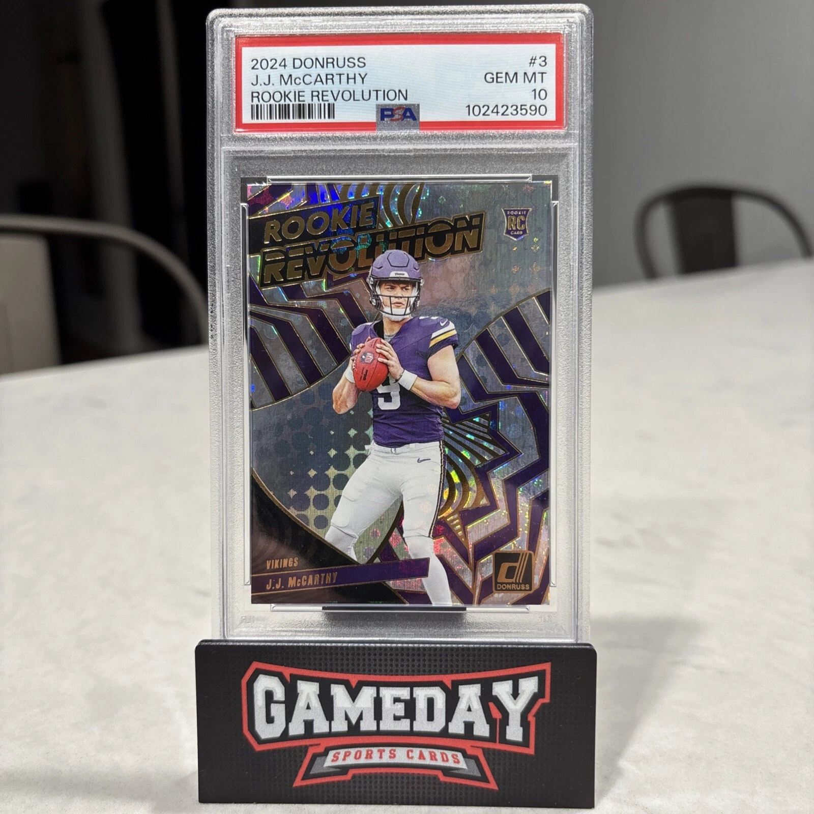 JJ McCarthy Panini Donruss Rookie Revolution #3 Base