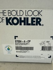 Kohler Hint Centerset Lavatory Faucet In Polished Chrome, Model 97094-4-cp
