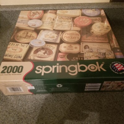 Springbok Vintage Treasures 2000 Piece Puzzle - Brand New Sealed