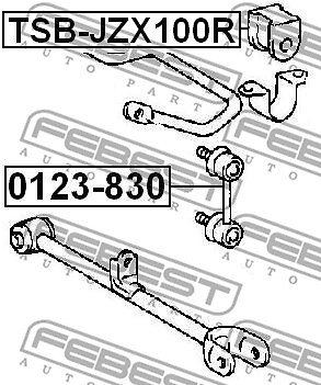 TSB-JZX100R FEBEST Stabiliser Mounting for TOYOTA