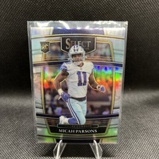 2021 Select Micah Parsons #85 Silver Prizm Rookie Card Dallas Cowboys E-4
