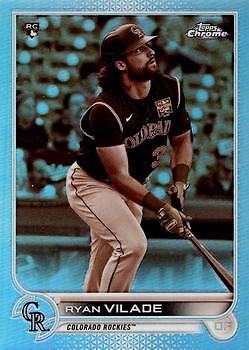 Ryan Vilade 2022 Topps Chrome #85 Sepia Refractor Colorado Rockies