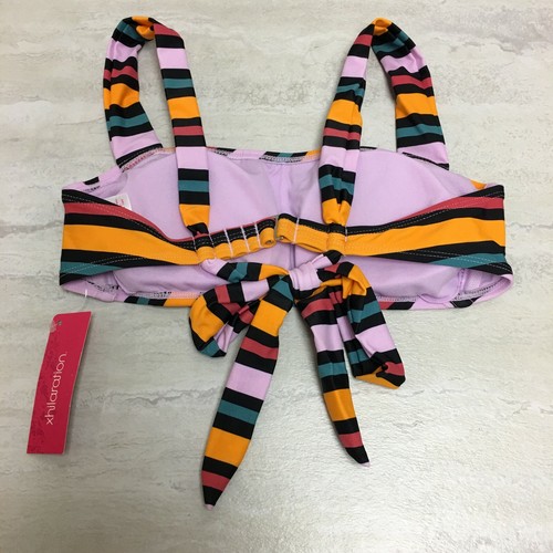 Xhilaration Bikini donna collo quadrato bralette top multi righe taglia small, nuovo con etichetta - Foto 4 di 9