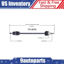 Fits 1991-1998 1999 2000 2001 2002 2003 Ford Escort Front Right CV Axle Shaft