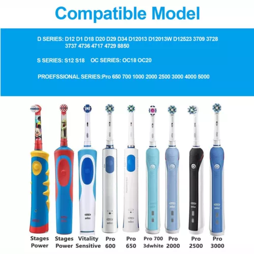 Toothbrush Charger Base 3757 Charging Base For Braun Oral-B Travel UK Plug - Picture 2 of 5