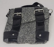 Grey Shoulder Bag With Black Straps
