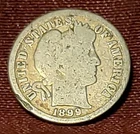 1899-P Barber Dime 90% Silver, Free Shipping