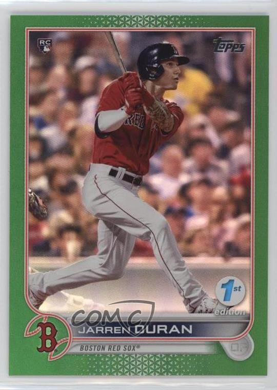 2022 Topps Series 1 1st Edition Green 89/150 Jarren Duran #187 Rookie RC 0xh3