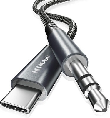 Nimaso USB C Klinke Aux Kabel Auto Handy,USB C auf 3.5mm Jack Klinke Kabel für