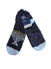 Old Navy Menorah Cozy Socks Chanukah Hanukkah Holiday Fluffy Gripper Socks Kids