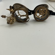Steampunk Goggles Glasses Halloween, Plastic, adjustable strap
