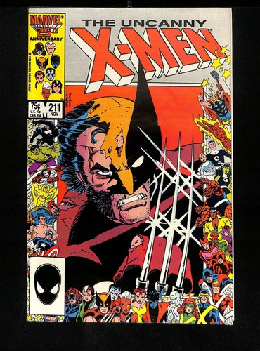Uncanny X-Men #211 Mutant Massacre Tie-in! 1. Full App Marauders! Marvel 1986