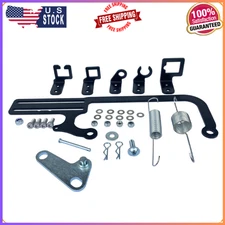 304147Car Cable Mounting Kit Carburetor Throttle Cable Mount Bracket Steel Black