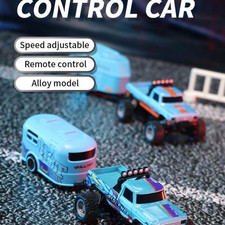 1:64 Mini RC Buggy With Detachable Trailer Box With Controller Kids Best Toy