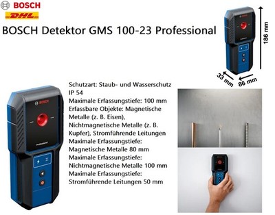  ORGINAL BOSCH Detektor GMS 100-23 Professional NEU ! 