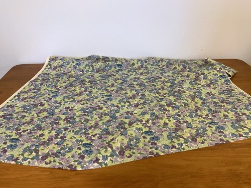 Bonnie Leman RJR Fashion Fabrics Greens Purples Blue Floral Cotton 44” Wide 1 Yd