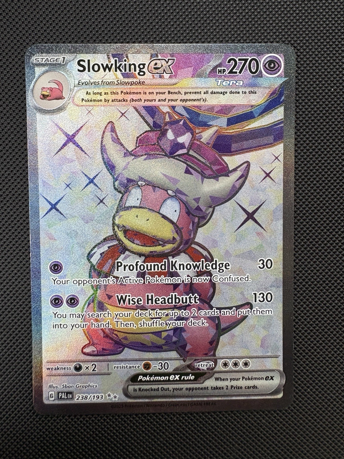 Pokémon TCG Slowking EX 238/193 Paldea Evolved Ultra Rare