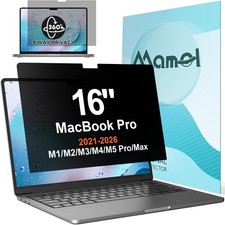 360  Black Privacy Screen Protector for MacBook Pro 16" 2021-2026 Anti Glare