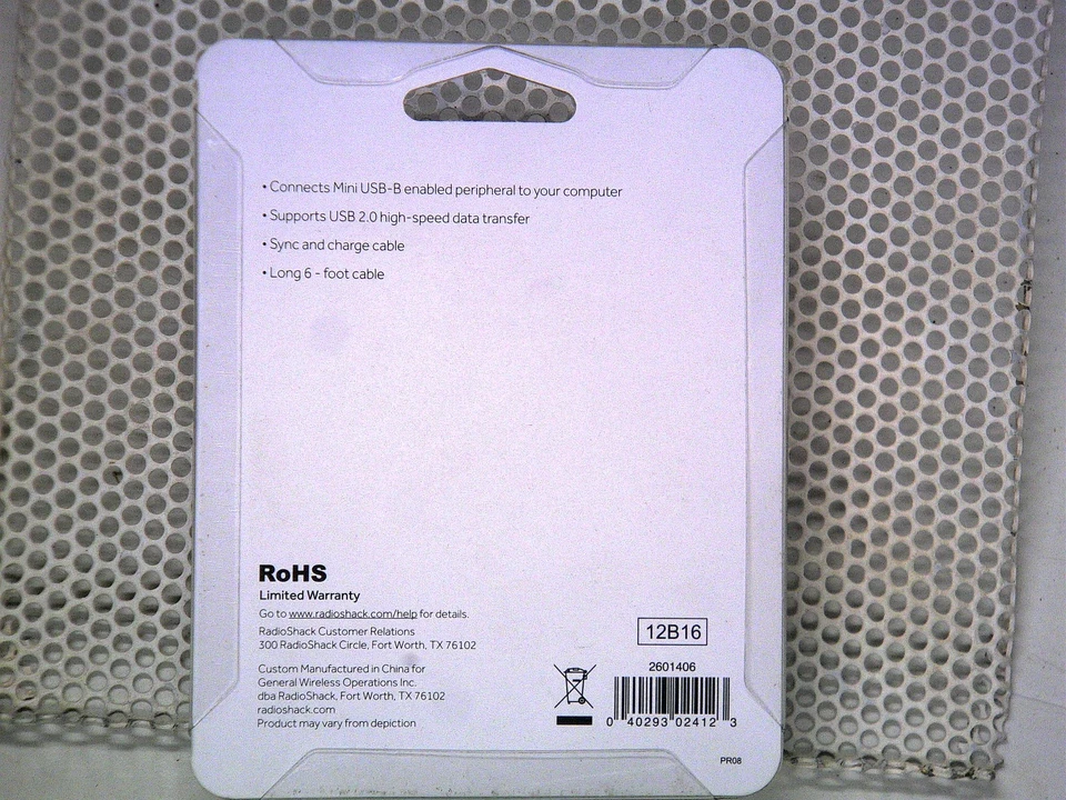 Gigaware Gigaware 6-Foot Usb-A Male To Mini Usb-B Male Gold Cable 2601406 - Image 2 of 2