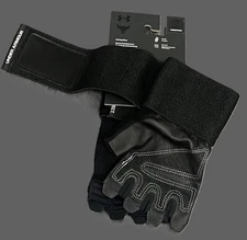 Under Armour Project Rock Weightlifting Training Gloves Black Leather Mens M L