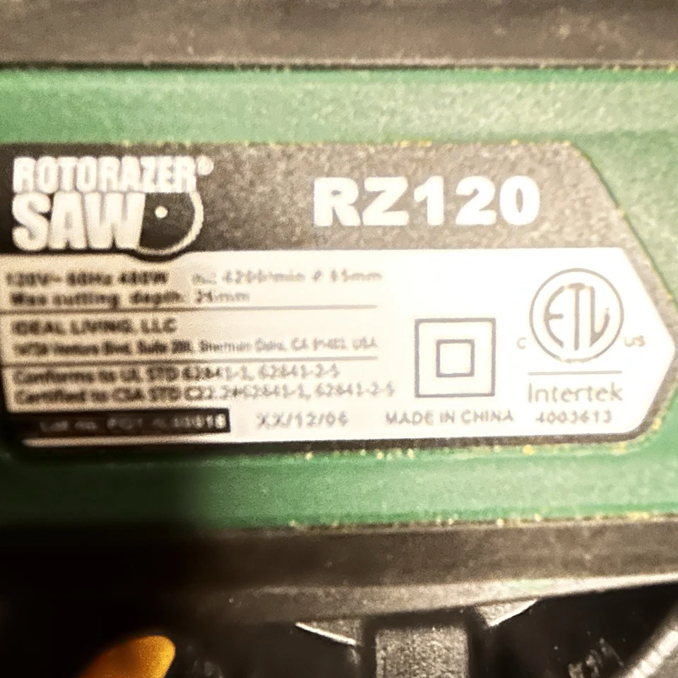 Rotorazer 3000 7-in-1 Saw Innovative and Versatile with Dust Collection Hook Up - Image 2 of 4