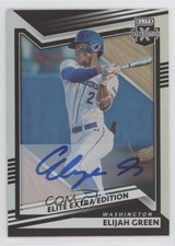 2022 Panini Elite Extra Edition Signatures Elijah Green #5 Auto 7ba