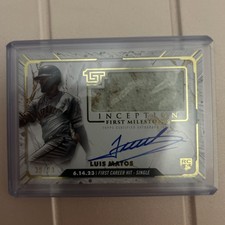 2024 Topps Inception - Luis Matos First Milestones Relic Auto #39/99 Bookend RC