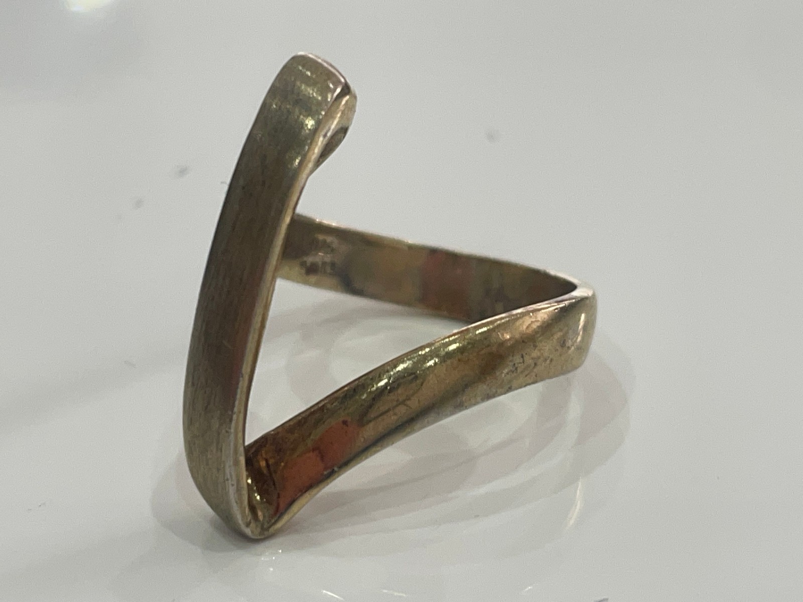 Vintage Designer Large Solid  Sterling Silver Rin… - image 4