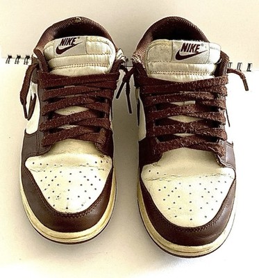 Nike Dunk Low Brown White Leather Sneakers DD1391-200 2022