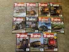 Trains Magazine 11 Issues 2022 Jan-Nov Locomotives Railroads Tracks 