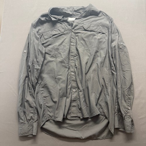Columbia Omni-Shade Long Sleeve Outdoor Shirt Size Large