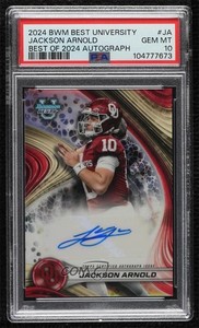2024 Bowman U Best of 2024 Auto Jackson Arnold #BOA-JA PSA 10 GEM MT Auto