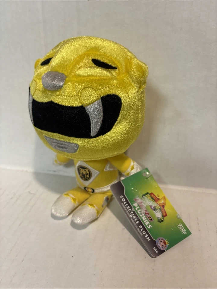 Funko de peluche suave Mighty Morphin Power Rangers Yellow Ranger Hero 10" Foto 4 de 4