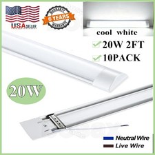 10 PACK 2FT LED SHOP LIGHT 6500K Daylight Fixture LED Ceiling Lights Garage Lamp