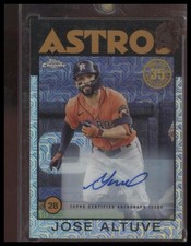 2021 Topps #86TC-79 Jose Altuve 1986 35th Auto Chrome Gold #/50