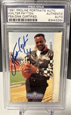 1991 Pro Line Portraits Walter Payton 1 in 70,000 pack-pulled AUTO Autograph PSA