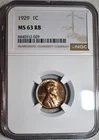 NGC MS-63 RB 1929-P Lincoln Cent, Blazing, Predominately Red specimen.