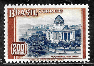 HICK GIRL MINT BRAZIL STAMP SC#446 1937 MONROE PALACE H161