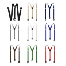 Stylish Polyester Suspenders Elastic Trouser Pants Brace Durability Suspenders