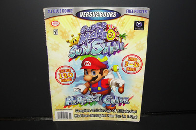 Super Mario Sunshine Versus Books Official Perfect Guide Nintendo GameCube No Po