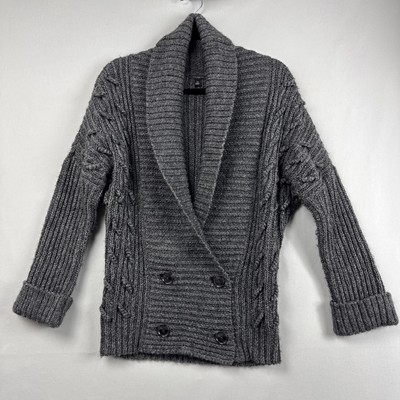 Ann Taylor Cardigan Sweater Double Breasted Size XS Shawl Collar
