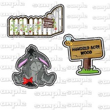 Disney Pooh 3 pc oi Scrapbook Paper Piece Piecing Die Cut Set