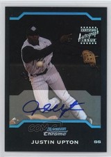 2004 Bowman Draft Aflac All-American Chrome 70/125 Justin Upton #AA-JU Auto 1b3