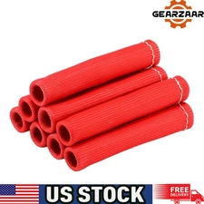 8X 2500° Spark Plug Wire Boots Protector Sleeve Heat Shield Cover For US*