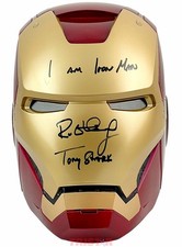 Robert Downey Jr Autographed Iron Man Helmet Tony Stark, I Am Iron Man TRISTAR