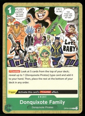 2023 Kingdoms of Intrigue Donquixote Family Event / Green/Donquixote Pirates